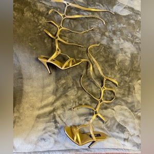 Gold heels size 8
